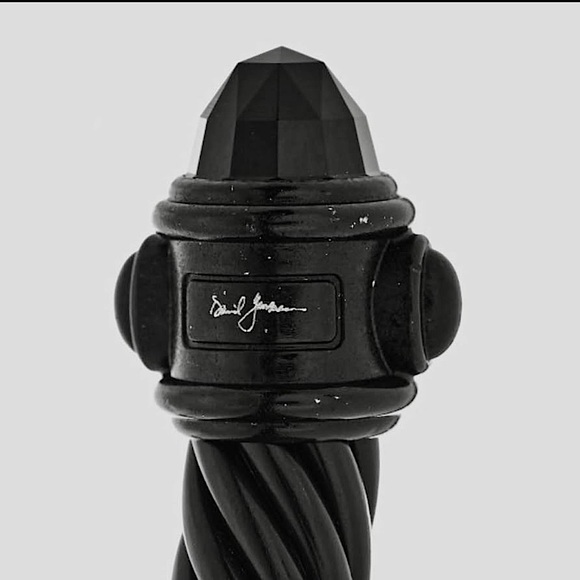 David Yurman 7mm Blackened Aluminum Renaissance Cable Bracelet, Size Medium - Picture 4 of 10